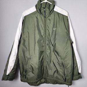 Quilted, green vintage Nike jacket, medium